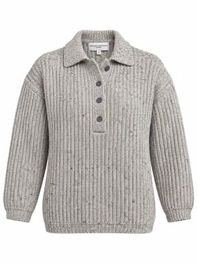 COMPAGNIE INTERNATIONALE EXPRESS | Vintage Chunky Welsh Wool Polo Sweater | S